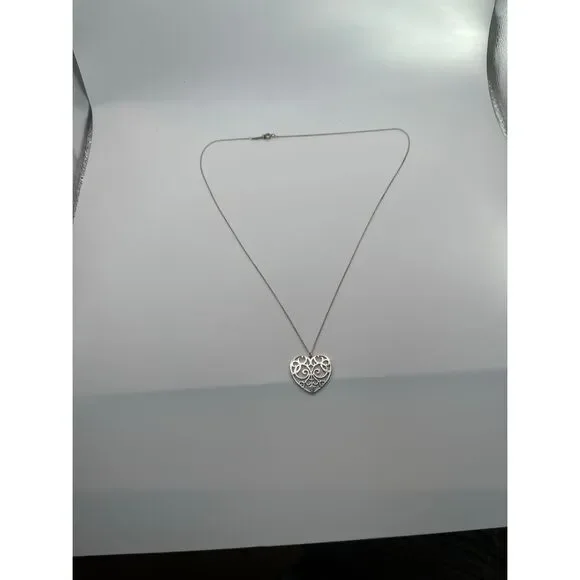 Tiffany & Co. Sterling Silver Enchant Heart Necklace - 20” - Picture 3 of 16